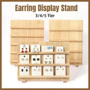 Wooden Earrings Display Rack Multi Tier Jewelry Stand Organizer Earrings Holder - 5-Tier-14