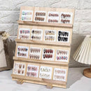 Wooden Earrings Display Rack Multi Tier Jewelry Stand Organizer Earrings Holder - 5-Tier-4
