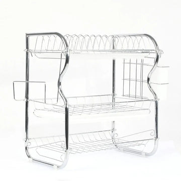 Kitchen Bowl Dish Rack Drainer Storage Cutlery Holder Cupboard Organizer - 0