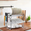Kitchen Bowl Dish Rack Drainer Storage Cutlery Holder Cupboard Organizer-7
