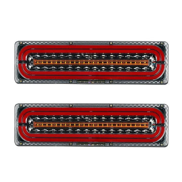 Truck Trailer LED Tail Light Sequential Turn Signal Lamp for RV Decoration - 0
