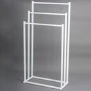 3 Tier Metal Towel Rack Freestanding 3 Bars Drying Shelf Holder Stand Organizer-11
