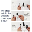 Vintage Rose UV Protection Automatic Manual Tri-fold Sun Rain Umbrella Sunshade - Automatic-5