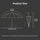 Large 16 Bone Automatic Umbrella Unisex Long Handle Dual Use Rain Sun Umbrella - White-4
