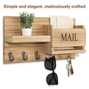Wooden Wall Mounted Key Holder Storage Rack Door Hook Hanger Coat Rack Organizer-10