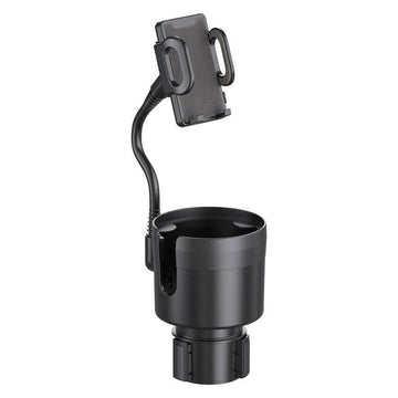 2 in 1 Car Phone Holder and Cup Holder Drink Organiser Water Bottle Holder - 0