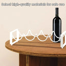 Iron Wine Rack Bottle Holder Metal Display Stand Tabletop Decorative Storage - Brown-7