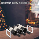 Iron Wine Rack Bottle Holder Metal Display Stand Tabletop Decorative Storage - Brown-8