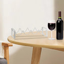 Iron Wine Rack Bottle Holder Metal Display Stand Tabletop Decorative Storage - Brown-13
