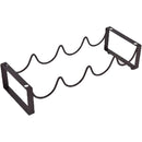 Iron Wine Rack Bottle Holder Metal Display Stand Tabletop Decorative Storage - Brown-6