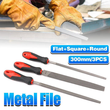 3pcs Woodworking File Trimming Sanding Tool Set for Wood Metal Shaping Smoothing