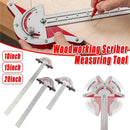 Woodworking Edge Ruler Protractor Angle Measuring Tool Carpenter - 15 inch-2