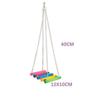 5PCS Hanging Parrot Toys Set with Swings and Ladders for Budgies Cockatiels Cages-4