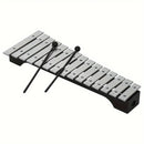 4-Piece 15-Note Glockenspiel Set with Mallets and Carry Bag-8