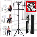 Foldable Sheet Music Stand Tripod with Carry Bag - 1 Pc-1