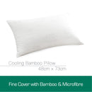 Luxor Australian Made Bamboo Cooling Pillow Standard Size Single Pack-3