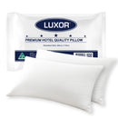Luxor Australian Made Hotel Quality Pillow Standard Size Twin Pack-1