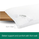 Luxor Australian Made Hotel King Size Pillow with 4cm Wall Twin Pack-3
