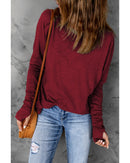 Azura Exchange Crew Neck Long Sleeve Top - L-5