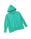 Azura Exchange Batwing Sleeve Pocketed Henley Hoodie - 2XL-2