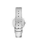 Silver Fashion Watch with Rhinestone Detail One Size Women-3