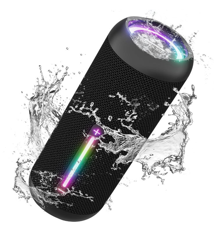 ROYQUEEN Bluetooth Speaker with LED Light,Portable bluetooth speaker with IPX7 Waterproof, Bluetooth 5.3, 20H Battery Life, 360° HD Stereo Sound - 0