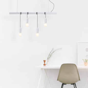 Bikkel 4 Lights Pendant Light - White - 0