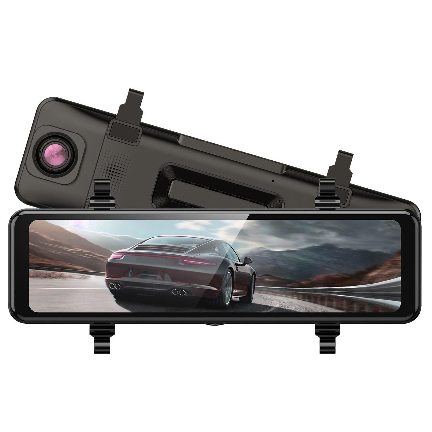 Large Screen Car Recorder With Dual Recording And Night Vision - 0