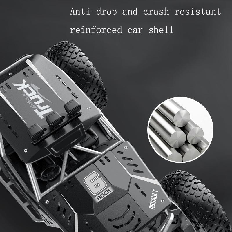 Large Alloy Off-Road Rc Car For Kids - Black