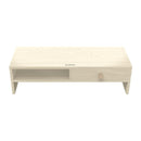 Wood Grain Monitor Stand with Drawer - 2 Layers-3