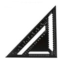 Woodworking Square Layout Gauge - Angle Ruler Measuring Tool - 7 Inch Black Metric-2