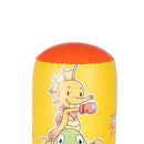 Children'S Inflatable Vertical Boxing Column - Cartoon Underwater Animal Pattern - 1.25M Height - Blue-4