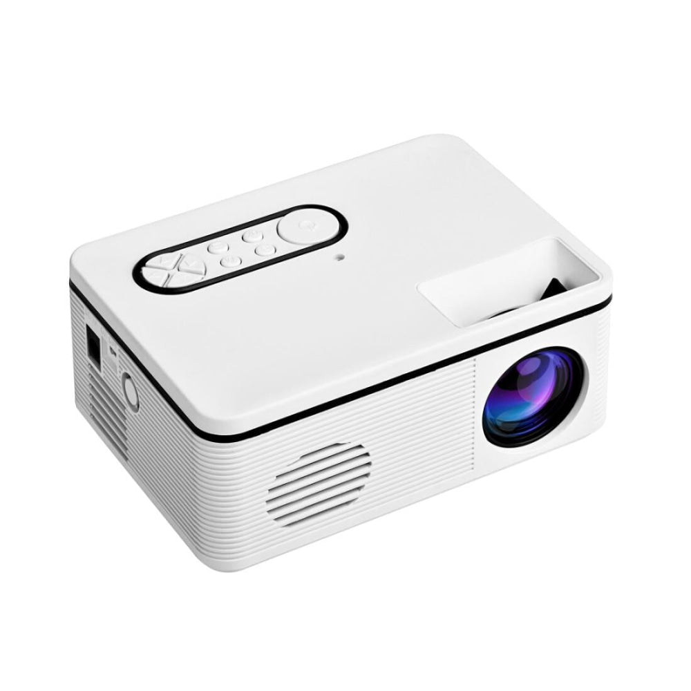Portable Mini Projector - 80 Lumens 1080P Support 320X240 Pixels - White