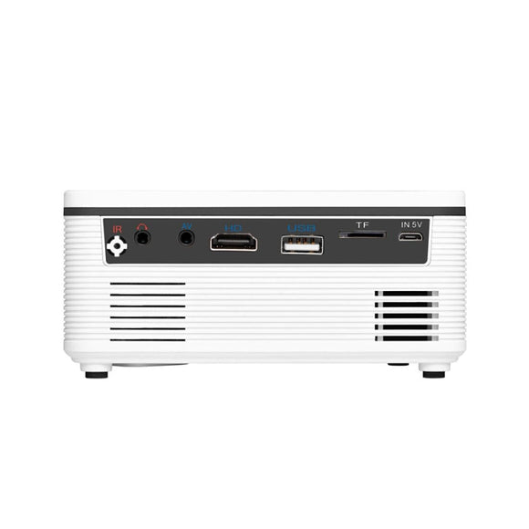 Portable Mini Projector - 80 Lumens 1080P Support 320X240 Pixels - White