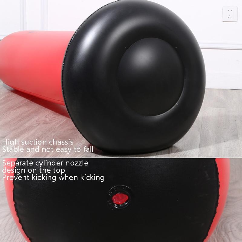 Vertical Inflatable Non-Tumbler Boxing Column - 160Cm Height - Red