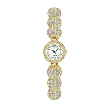 Diamond-inlaid Women Chain Watch - Elegant Accessory - Silver - 0