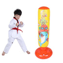 Children'S Inflatable Vertical Boxing Column - Cartoon Underwater Animal Pattern - 1.25M Height - Yellow-2