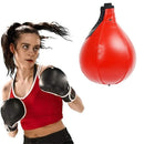 Black And White Suspended Pear-Shaped Speed Ball For Boxing - Red-1