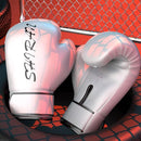 Professional Boxing Sanda Gloves For Training And Fighting - White 10Oz-3