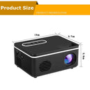 Portable Mini Projector - 80 Lumens 1080P Support 320X240 Pixels - Black-10
