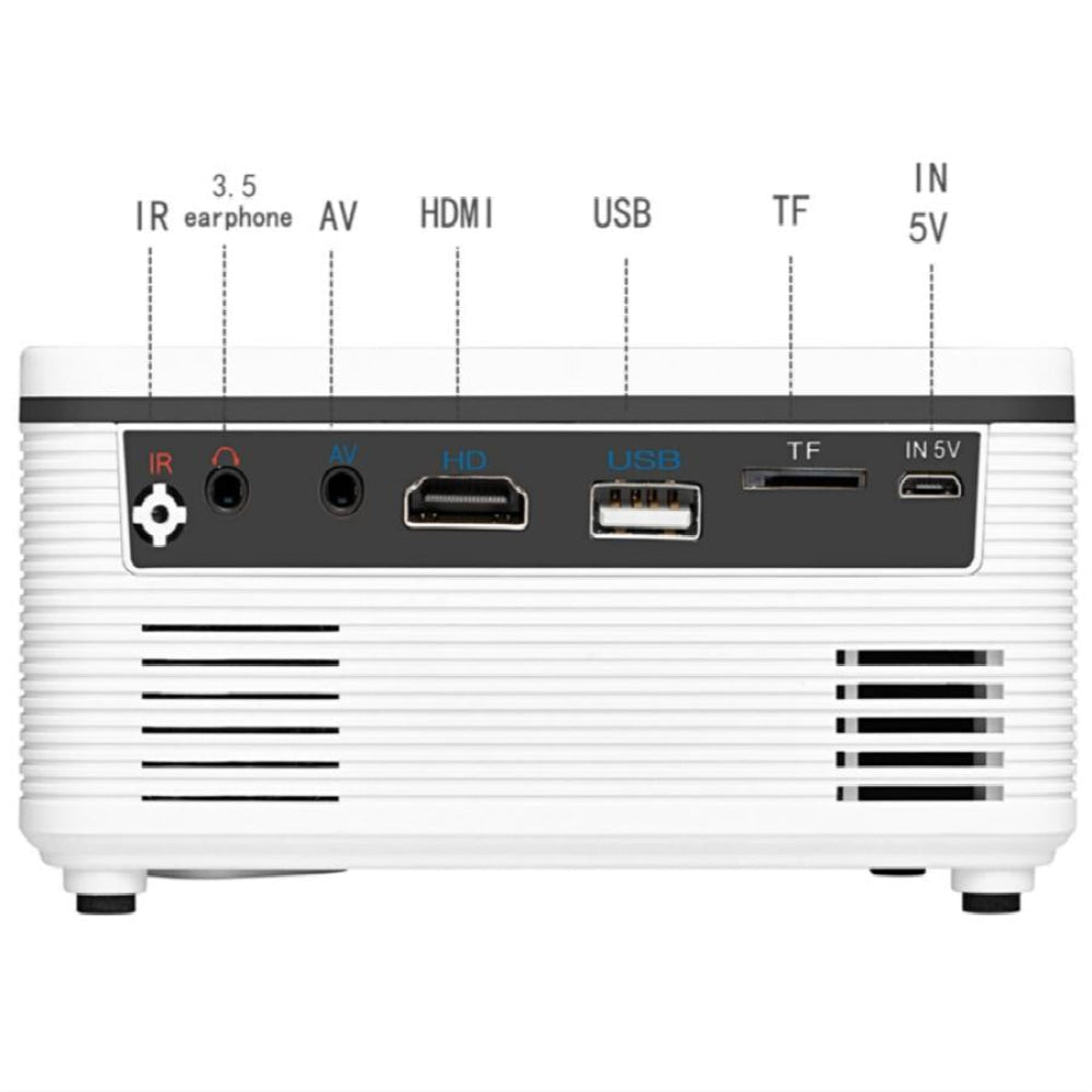 Portable Mini Projector - 80 Lumens 1080P Support 320X240 Pixels