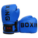 Children'S Boxing Training Gloves - Sanda Fight Gloves - Blue-1