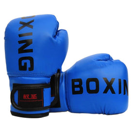 Children'S Boxing Training Gloves - Sanda Fight Gloves - Blue - 0