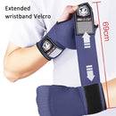 Protective Half Finger Boxing Gloves With Gel Padding And Wrist Support - One Size - Black-8