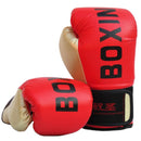 Adult Boxing Training Gloves For Sanda Fighting - Letter Pattern - Blue-8