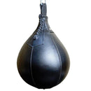 Adult Hanging Speed Ball For Boxing Fitness - Free Punching Bag - Pear Shape Black & White-2