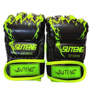 Adult Half-Finger Boxing Gloves For Training - Green-1