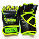 Adult Half-Finger Boxing Gloves For Training - Green-8