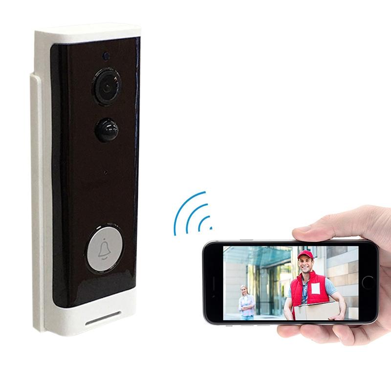 Smart Wifi Video Doorbell With Motion Detection & Two-Way Intercom - White - 0