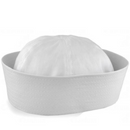 Adult White Sailor Hat Marine Unisex Gob Captain Navy Hen's Night Doughboy Cap-1